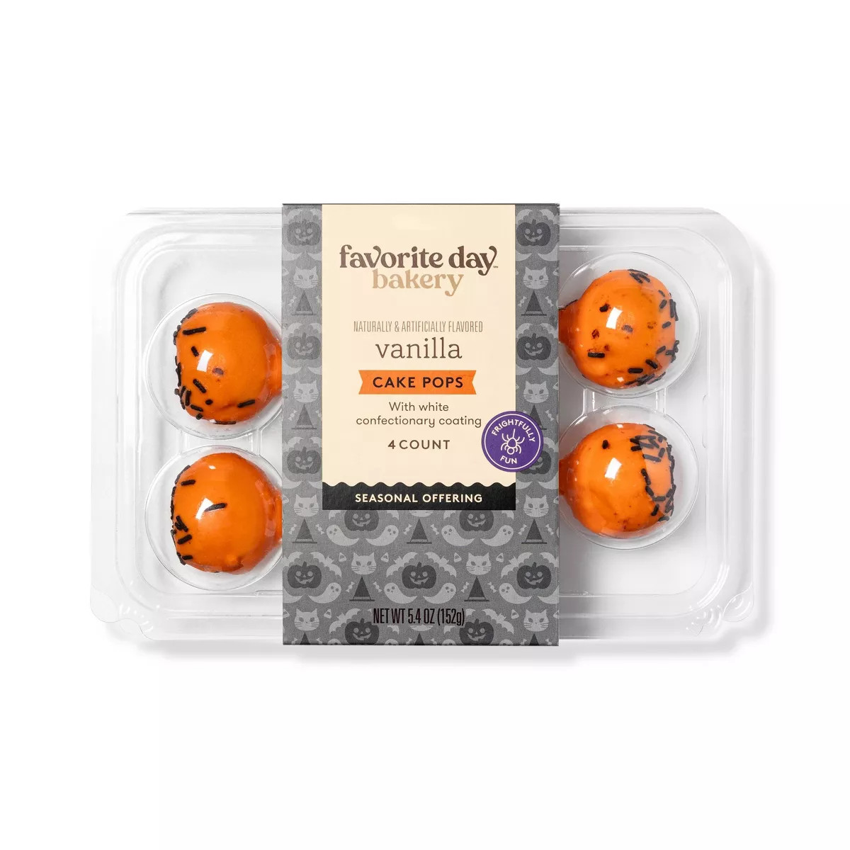 Halloween Vanilla Cake Pops - 5.4oz/4ct - Favorite Day™ | Target