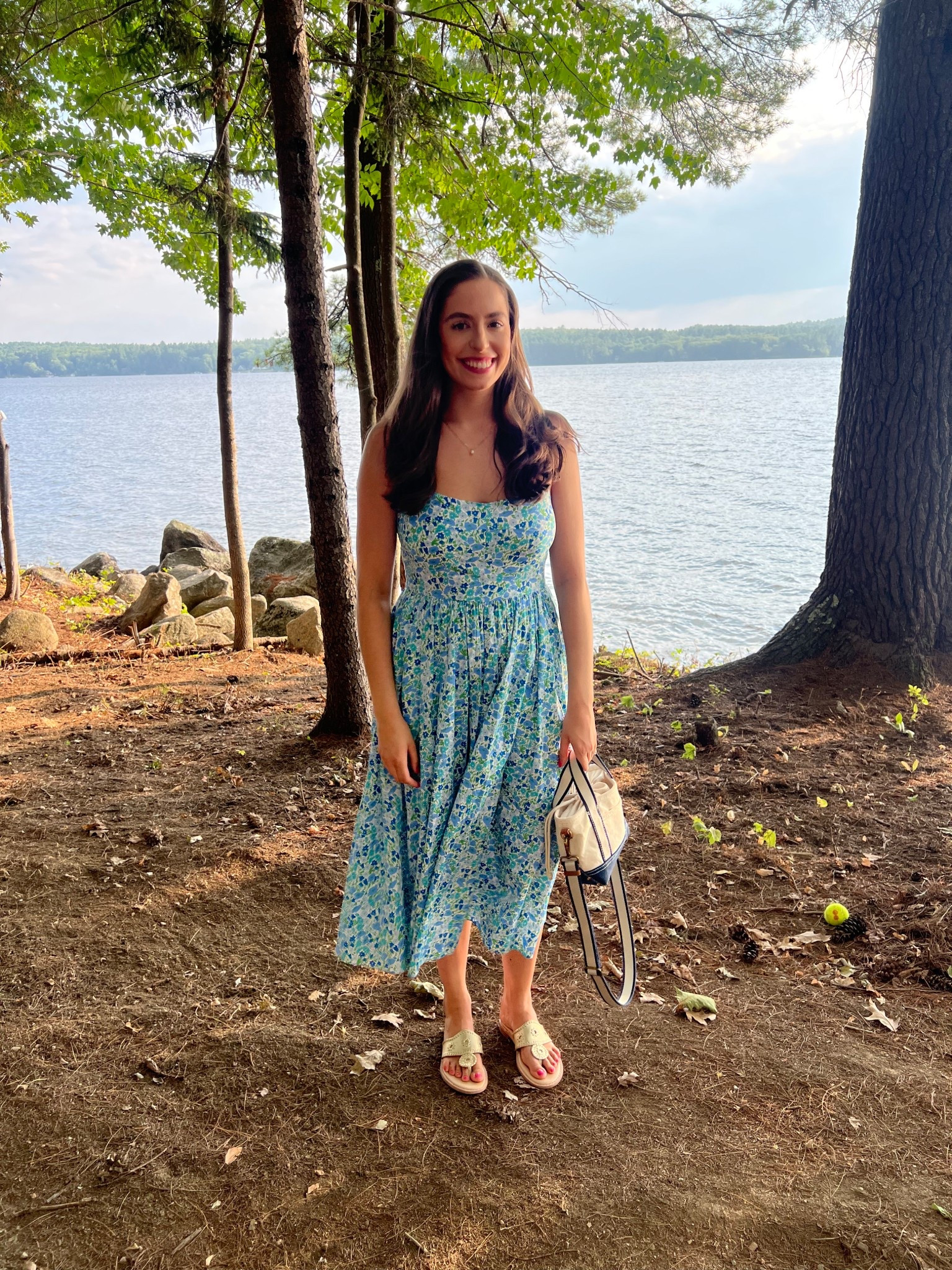 Maine, New England, camp, lake outfit, lake life, Jack Rogers, Liberty printer dress, maxi dress, midi dress, jcrew dress, ll bean bag, llbean, canvas bag

#LTKSeasonal #LTKTravel #LTKStyleTip