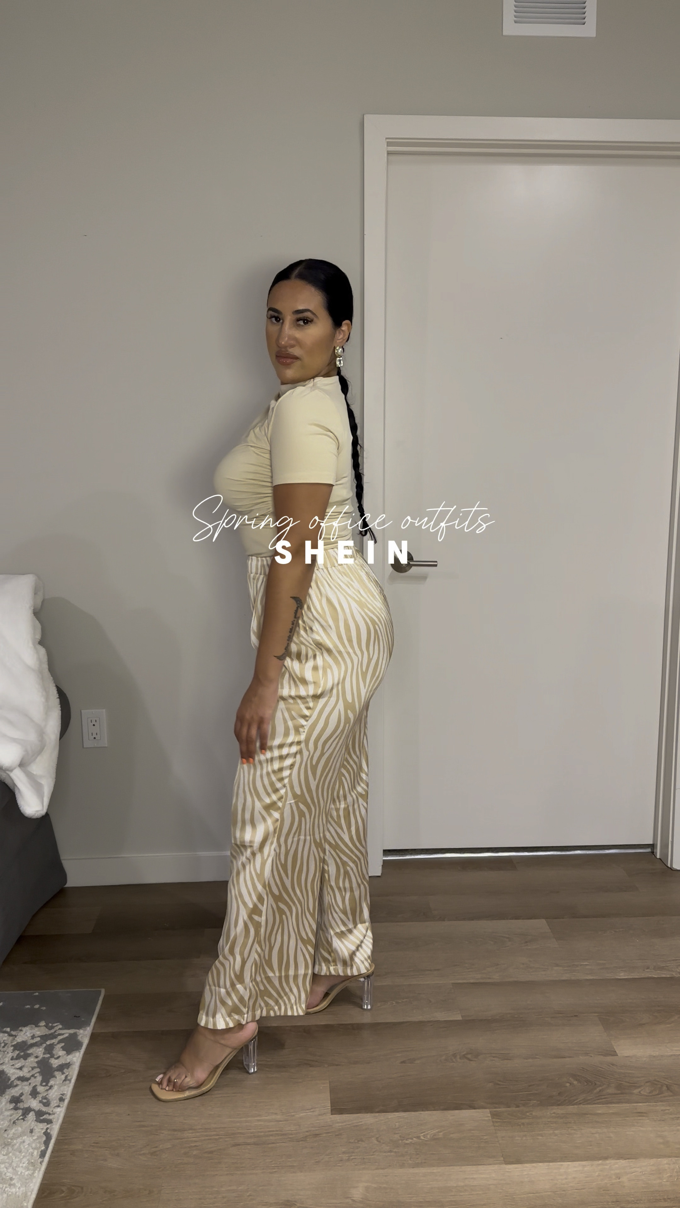 Shein spring office outfits 🫶🏽💼

Size Medium in all tops and dress. Size Large in pink pants. Zebra pants found at tjmaxx. I’ve tagged similar! 

Office outfits 
Work outfits 
Spring style 
Business outfits 
Corporate work outfits 

#LTKstyletip