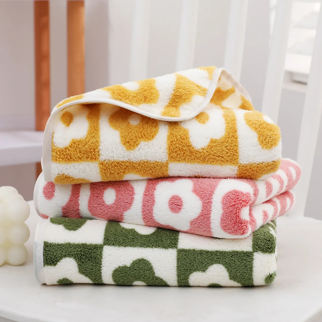 1pc Plum   Flower Pattern Hand Towel Soft Face Towel 35 75cm 13 7 29 5in Green   Yellow | Shop No... | Temu Affiliate Program