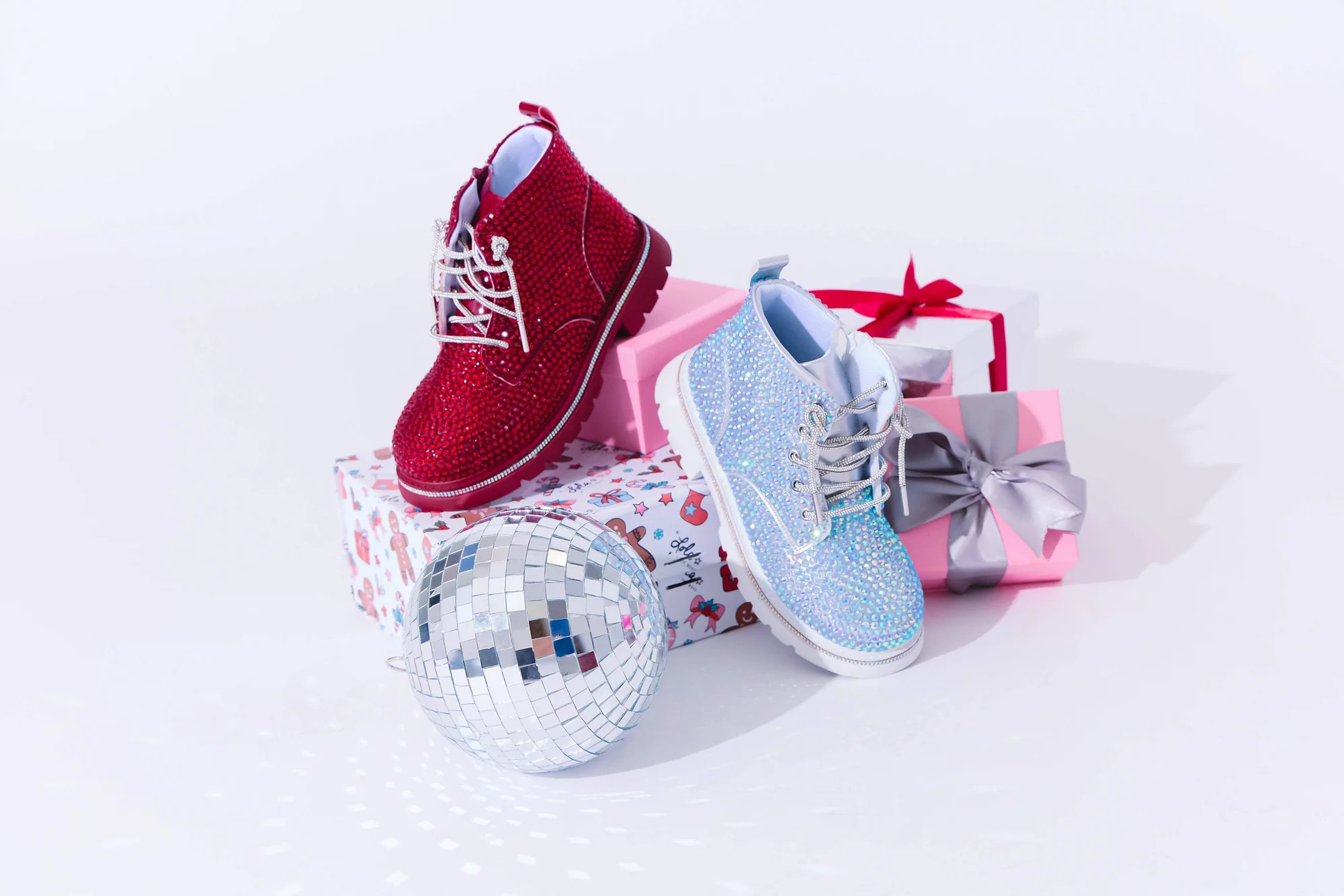 Hologram Sparkle Boots | Lola + The Boys