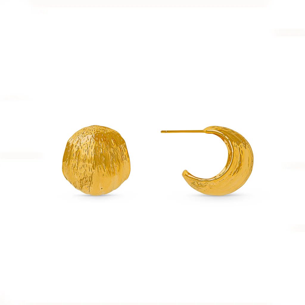 Voluminous Molten Hoop Earrings | Orelia