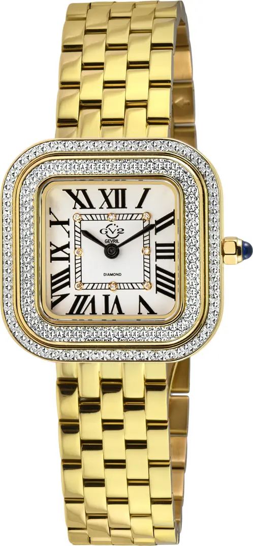 Bellagio Diamond Swiss Bracelet Watch, 30mm | Nordstrom Rack