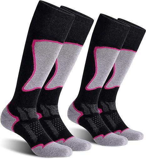 CS CELERSPORT 2/3 Pack Women's Ski Socks for Skiing, Snowboarding, Cold Weather Warm Socks, Winte... | Amazon (US)