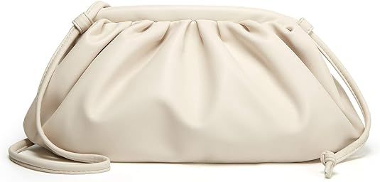 Women Dumpling Clutch Purse Small PU Leather Crossbody Bags Trendy Cloud Desinger Handbag For Gir... | Amazon (US)