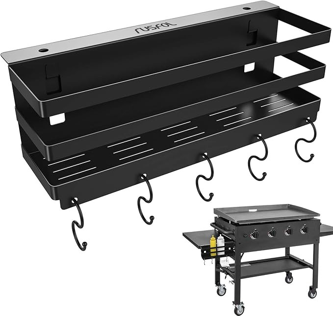 RUSFOL Upgraded Stainless Steel Griddle Caddy for 28"/36" Blackstone Griddles, with a Allen Key, ... | Amazon (US)