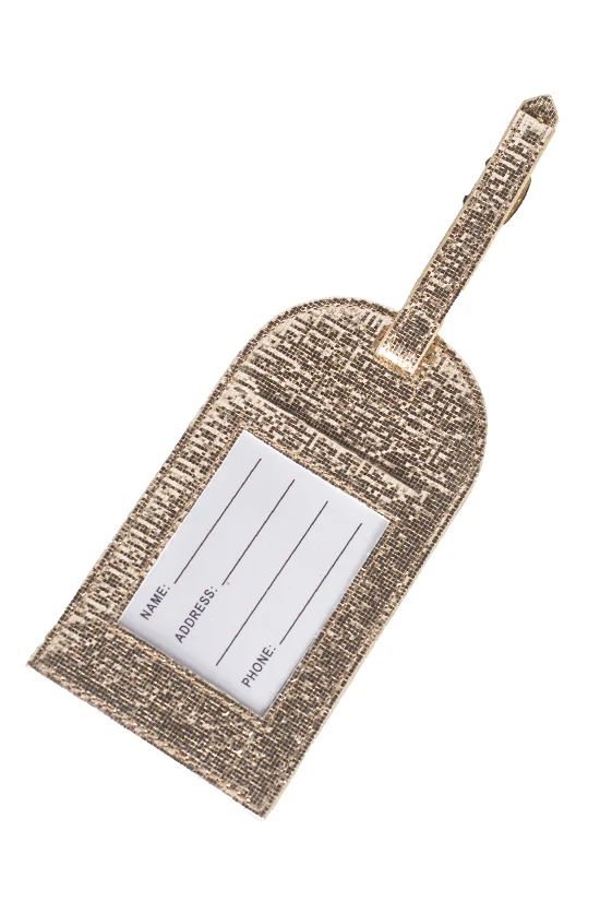 Tinsel in Gold Rebel Level Luggage Tag | Rebel Athletic