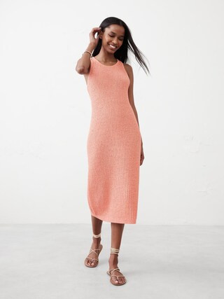 Textured Midi Sweater Dress | Banana Republic Factory