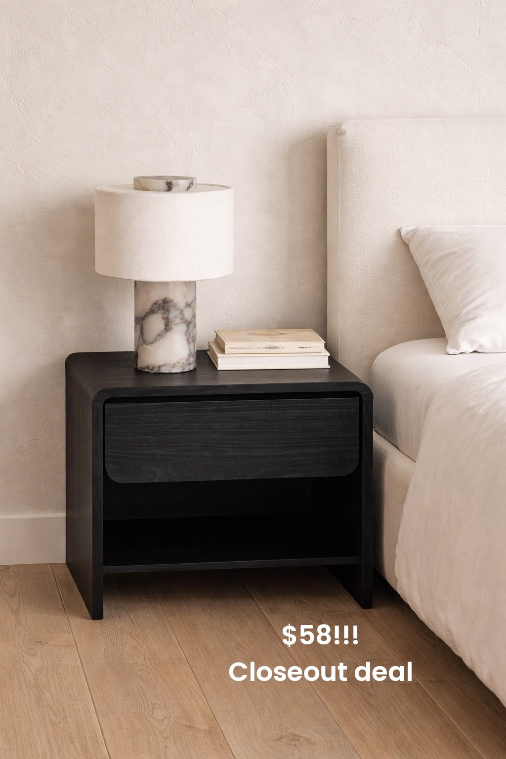 !!!! This highly rated high end inspired nightstand is only $58!!!! Will sellout 🤯🚨
