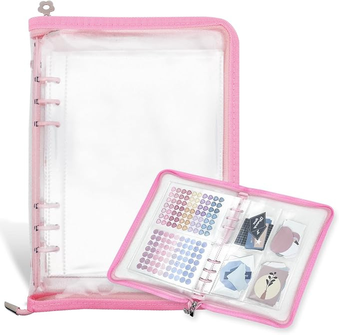 Sticker Organizer Binder Storage Book A5 Reusable Sticker Book Collecting Holder Display Album wi... | Amazon (US)