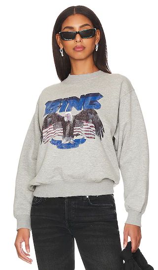 Vintage Bing Sweatshirt in Heather Grey & Blue | Revolve Clothing (Global)