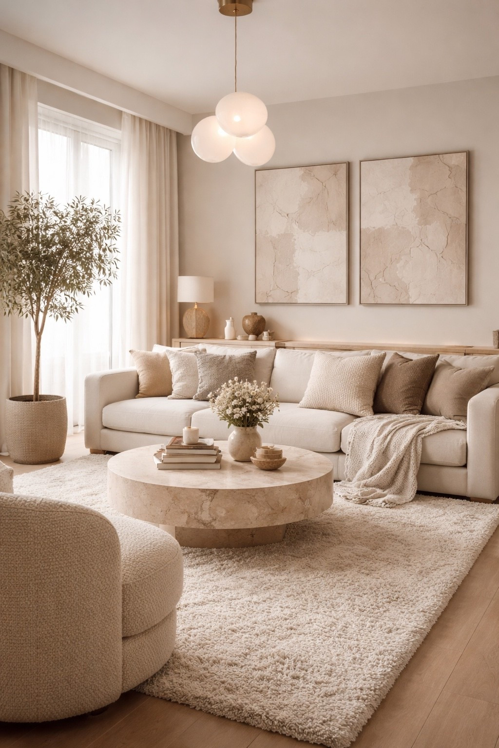 A calm neutral living room with plush textures, warm beige tones, and a soft elegant feel.

#livingroomideas #neutrallivingroom #livingroomdecor #softminimalism #warmminimalism #neutralhome #beigehome #homedecor #interiordesign #cozyhome #elegantinteriors #organicmodern #homeinspo #designinspo #wayfairhome #ltkhome #ltkdecor #ltkdesign #ltkfinds #ltkit #shopthelook #pinteresthome #serenehome #minimalhome #neutraldecor #cozylivingroom #decorinspo #modernlivingroom #softluxury #calmhome