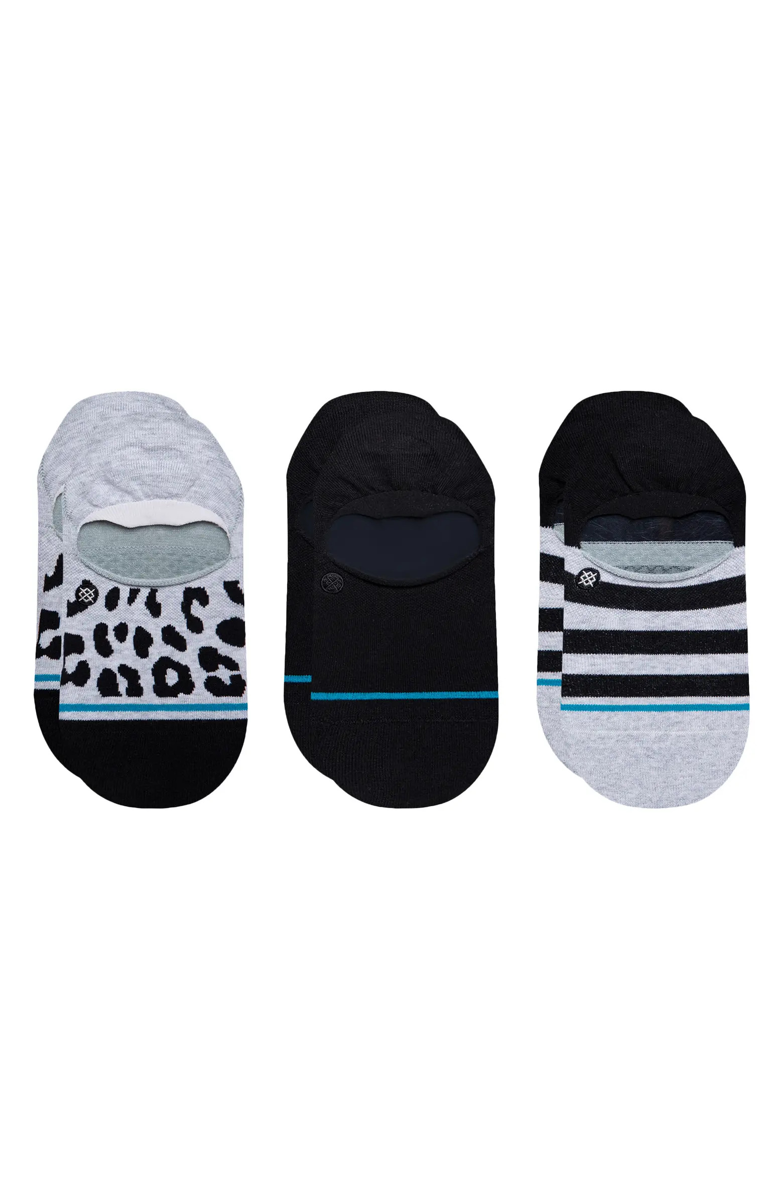Women's Leopard 3-Pack No-Show Socks | Nordstrom