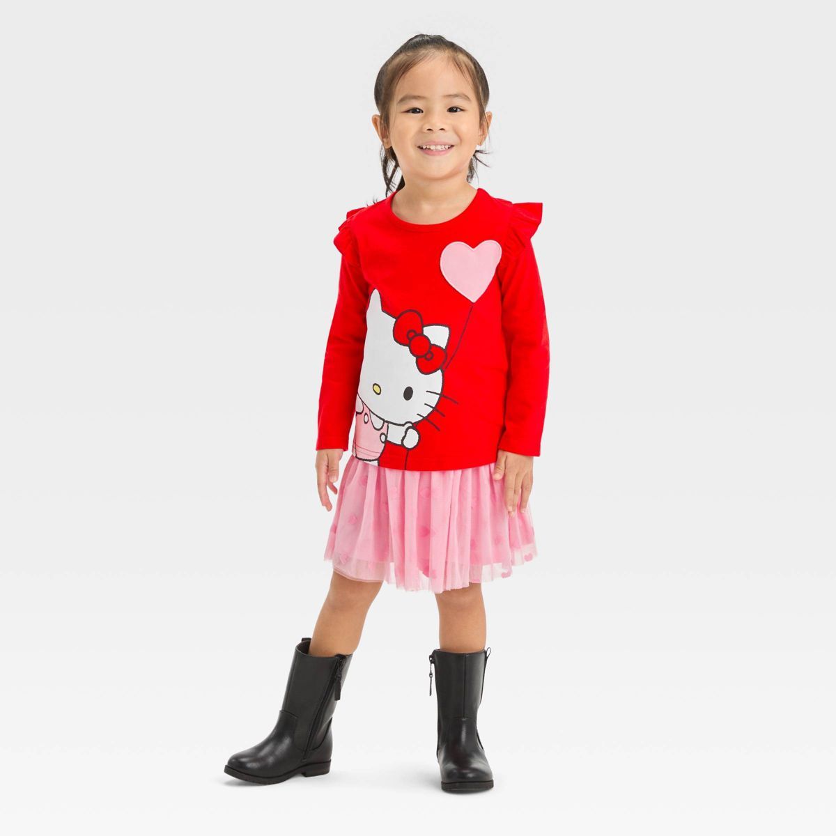 Toddler Girls' Hello Kitty Top and Bottom Set - Red | Target