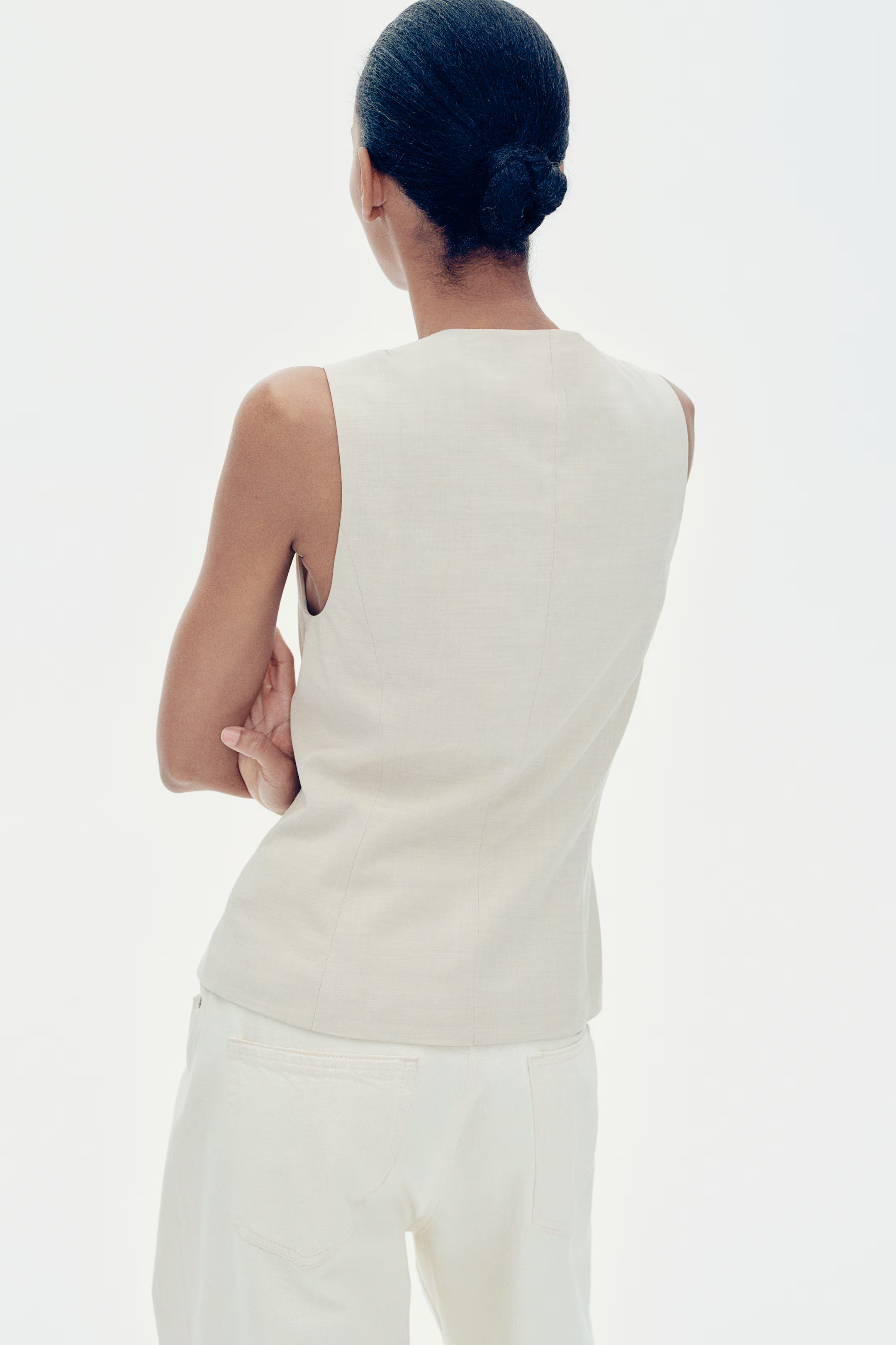 Suit Vest - Light beige - Ladies | H&M US | H&M (US + CA)