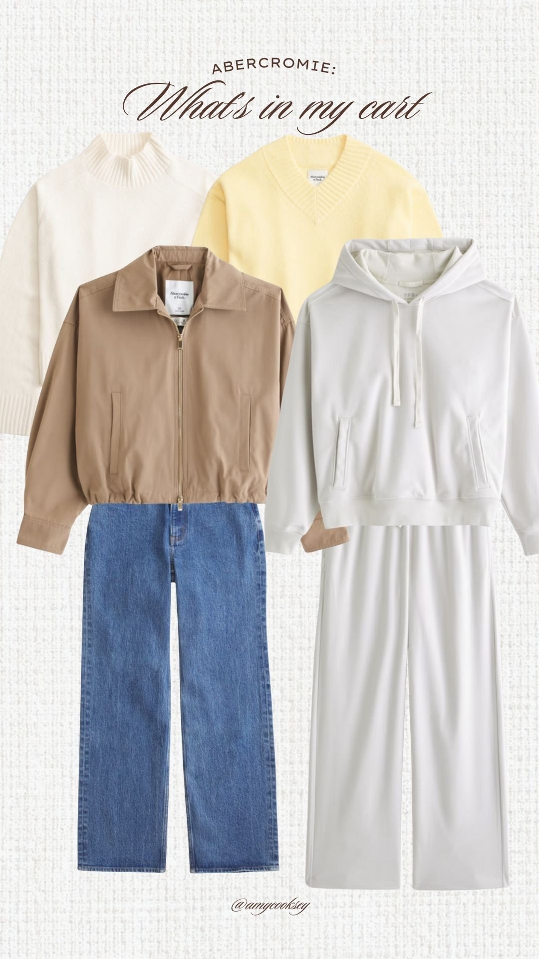 Here’s what in my Abercrombie cart… almost everything is 40% off right now!! 

#LTKAbercrombie #ButterYellow #CroppedTrench #JacketTrends #AbercrombieYPB #PetiteDenim #LTKSaleAlert 

#LTKActive #LTKFindsUnder100 #LTKSeasonal