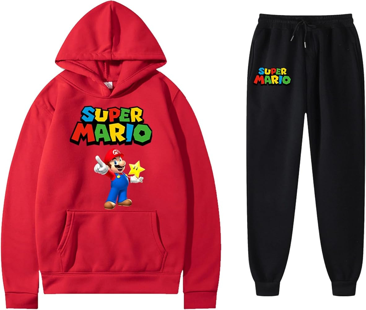 Anime Hoodie Set Pullover Hoodie And Sweatpants Suit for Boys And Girls Sweatshirt Set Gifts for ... | Amazon (US)