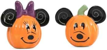 Disney Halloween Salt & Pepper Shaker Set, Mickey & Minnie Jack-O-Lanterns | Amazon (US)