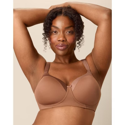 Playtex Full-Coverage Balconette Bra, Moisture-Wicking  Bronzed Chestnut 46C Women's | Target