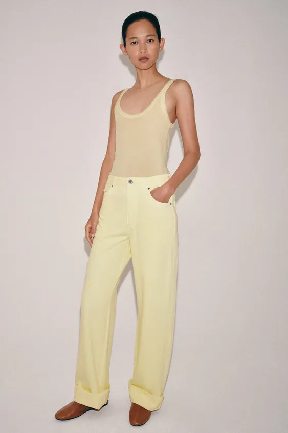 ZW COLLECTION MID-RISE BAGGY JEANS | Zara US