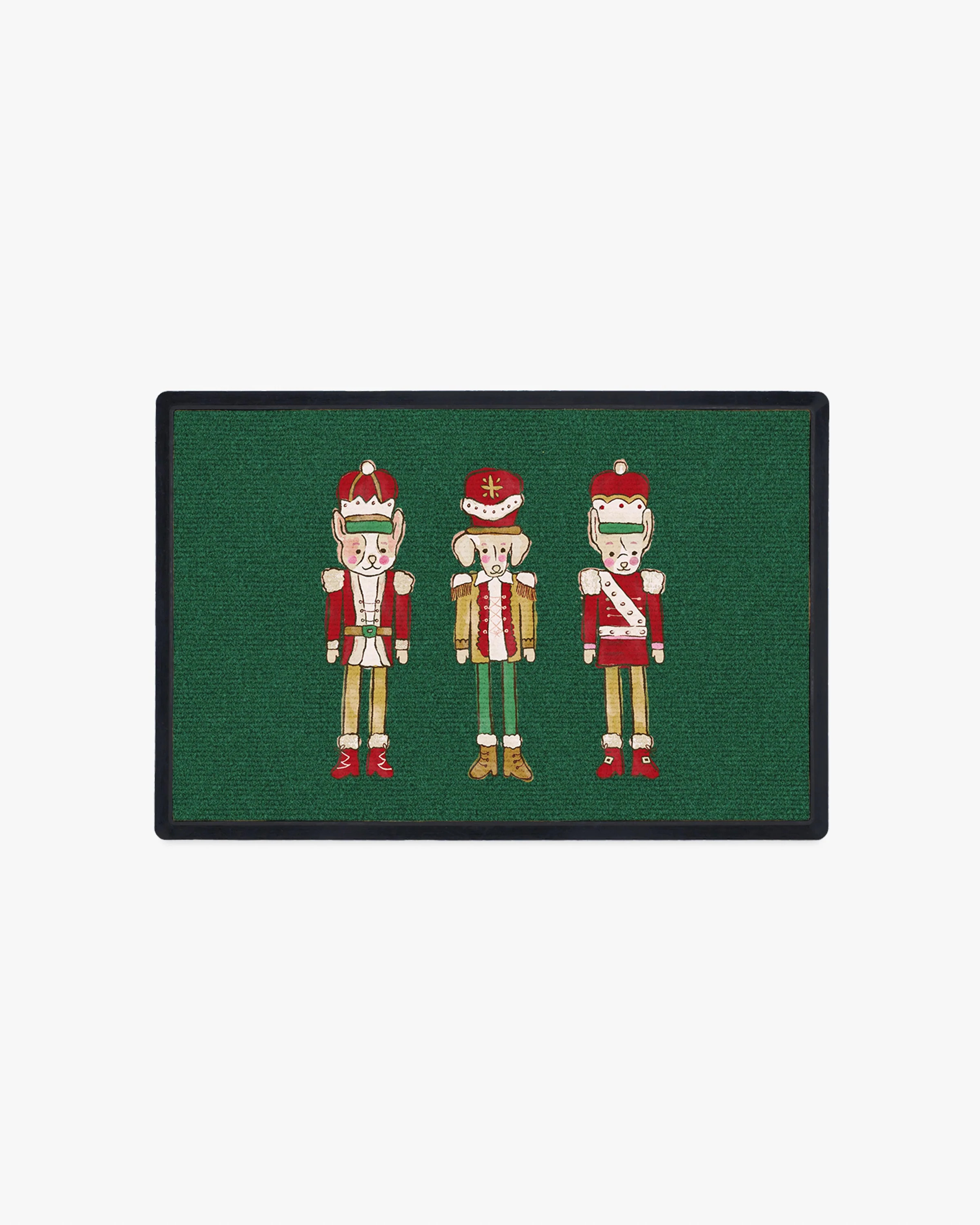 Nutcracker Pawrade Green Doormat | Ruggable