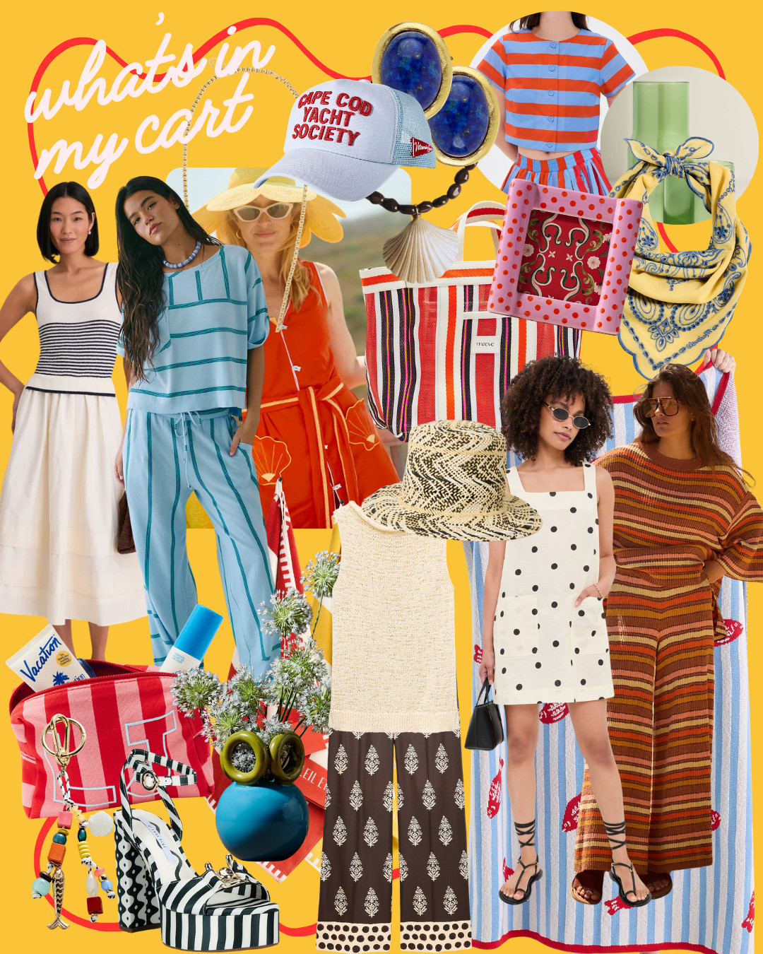 Current cart status: colorful, coastal, and fully embracing summer. ☀️🌊🍊

From striped sets and statement accessories to beach-ready totes, breezy dresses, and all the little extras that make summer feel special—these are the pieces currently catching my eye. Consider this your peek inside my cart… and maybe a little inspiration for yours too. 💛 

 #LTKootd #LTKSeasonal #LTKTravel