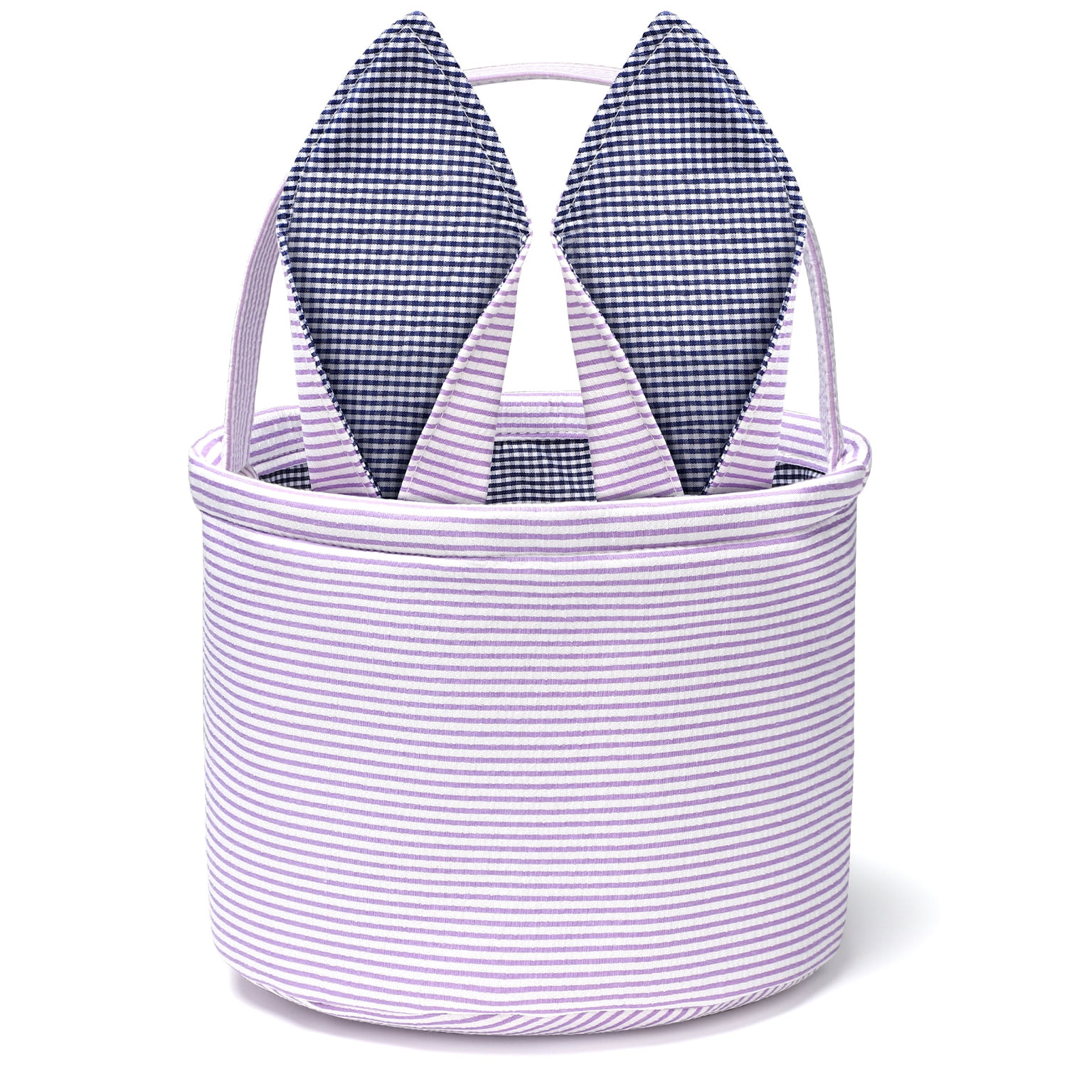 Ayieyill Easter Basket, Easter Bunny Baskets for Kids with Cute Rabbit Ears Stripe, Easter gift b... | Walmart (US)