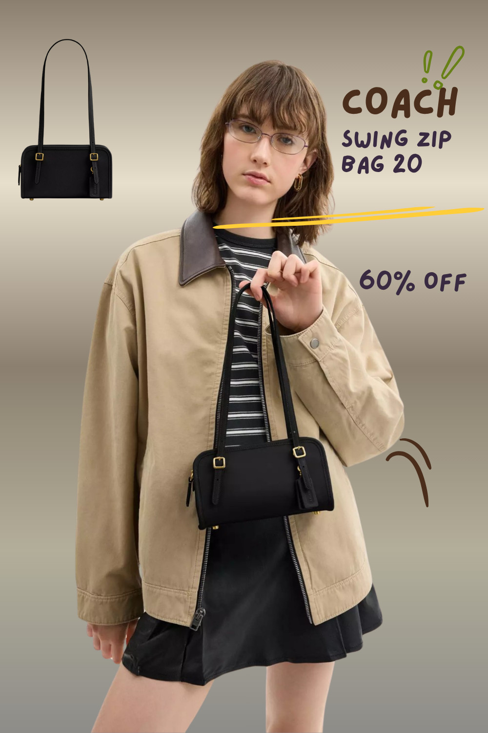 Coach 60% OFF! 
Swing Zip Bag 20! 

A slightly smaller version of the original, our compact Swing Zip Bag 20!
 

 #LTKstyletip #LTKbag #LTKgiftguide