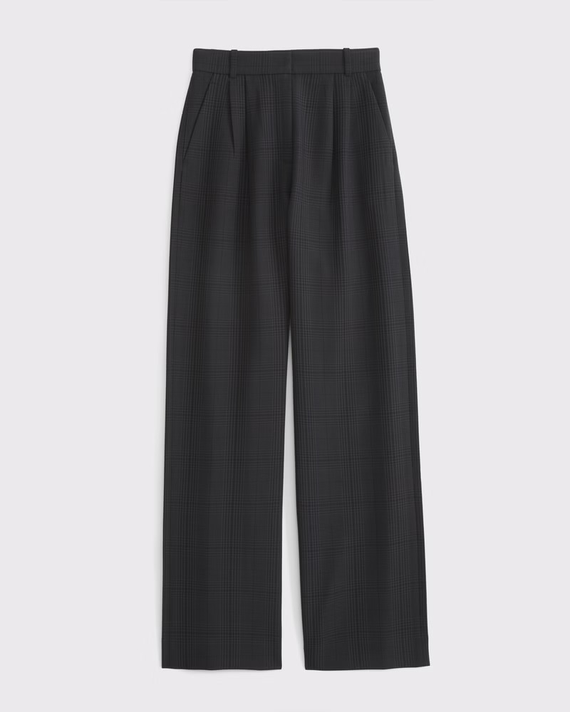 Women's A&F Sloane Tailored Wide Leg Pant | Women's Bottoms | Abercrombie.com | Abercrombie & Fitch (US)