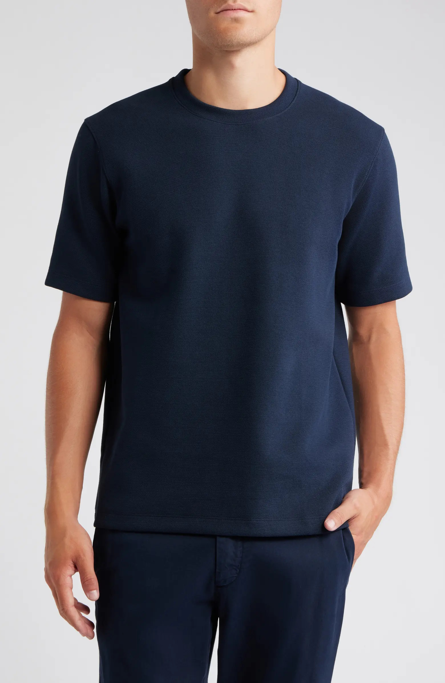 Theory Delroy Double Piqué Crewneck T-Shirt | Nordstrom | Nordstrom