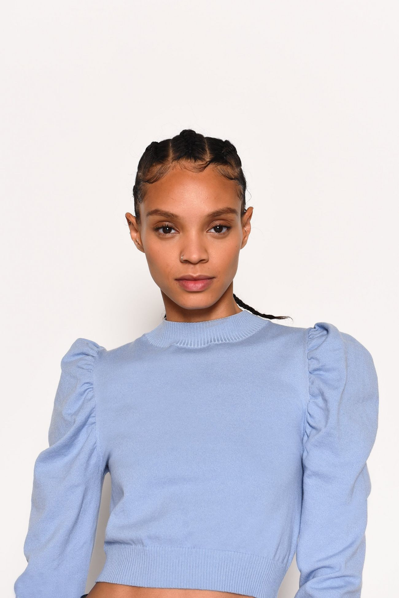 **Care Puff Sleeve Knitted Jumper by Lace & Beads | Topshop UK