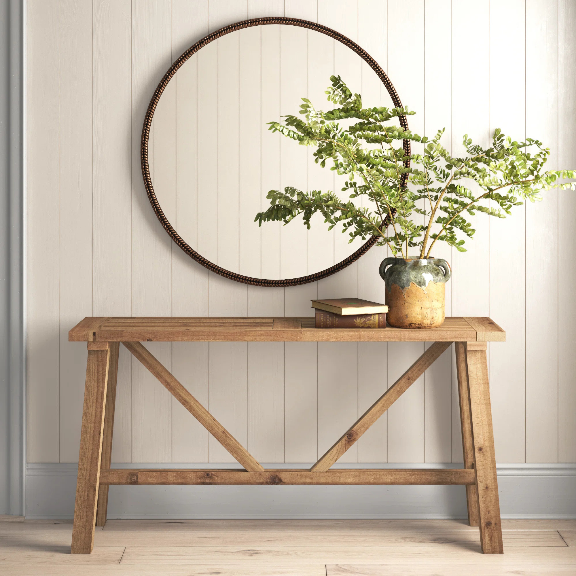 Bentwood 59'' Solid Wood Console Table | Birch Lane