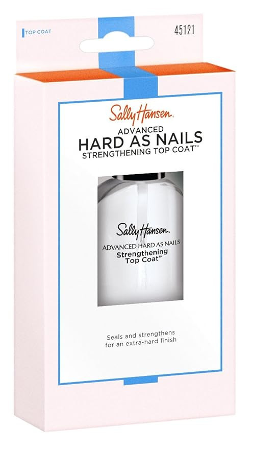 Sally Hansen Advanced Hard As Nails Strengthening Top Coat™, Hard Finish, 0.45 Oz, Top Coat Nai... | Amazon (US)
