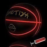 OMOTIYA LED Light Up Basketball – Size 7 Glowing Basketball with Pump Batteries, Glow in The Da... | Amazon (US)