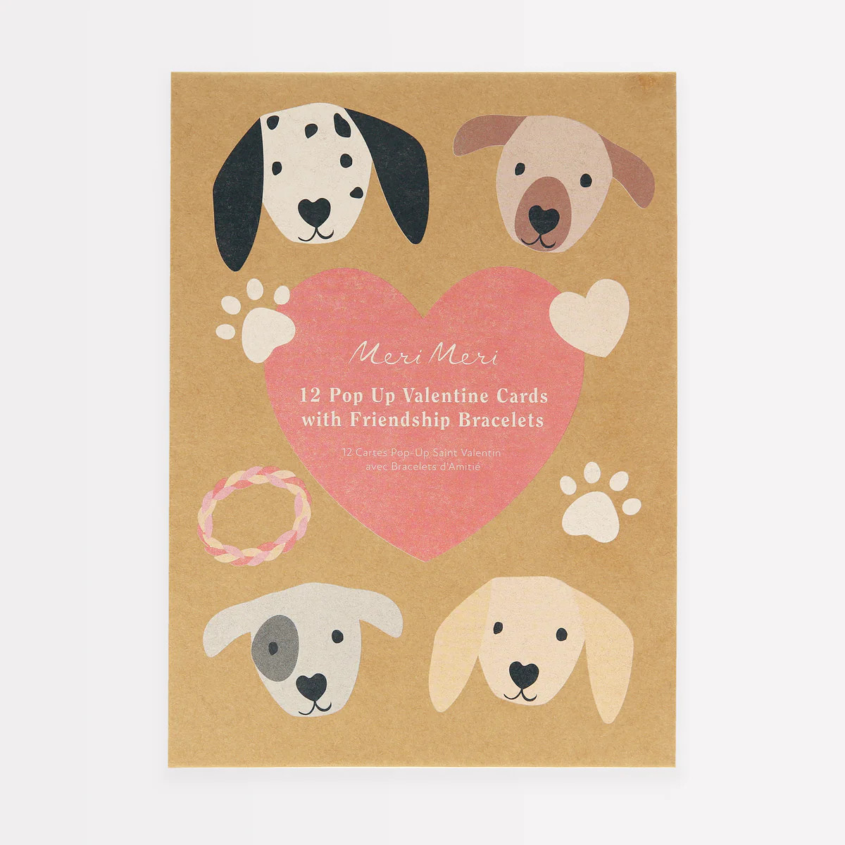 Dog Valentine Cards (x 12) | Meri Meri