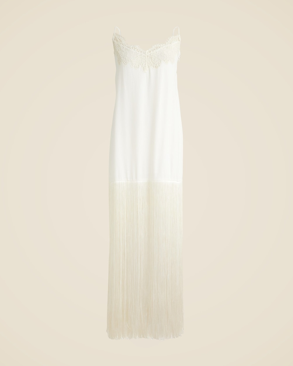 Collection fringe-trim slip dress | J. Crew US