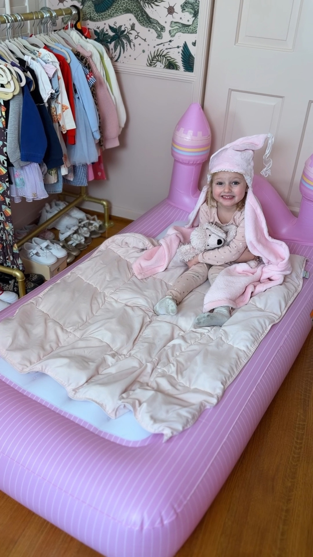 oms of princess-obsessed girls need this immediately 👑✨
This Target-exclusive FUNBOY princess castle bed made bedtime, sleepovers, and living room campouts feel like pure magic 🏰💖

Honestly the cutest way to turn an ordinary night into a full fairytale moment.
Perfect for sleepovers, movie nights, grandma’s house, and every little girl who wants her own castle.

Exclusively at Target ✨🎯 linked because every little girl deserves her princess moment.  

Comment “PRINCESS” and I’ll send the link 👑

#LTKmomlife #LTKKids
