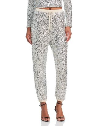 AQUA Sequin Joggers - Exclusive  | Bloomingdale's Women | Bloomingdale's (US)