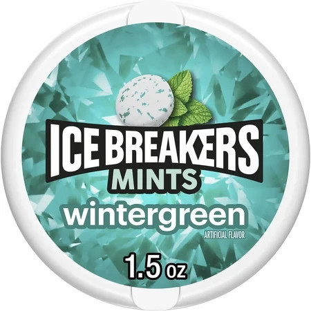 Ice Breakers Wintergreen Flavored Sugar Free Mints, Puck 1.5 Oz | Walmart (US)