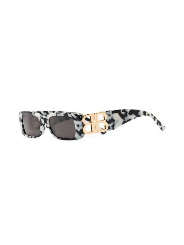 Balenciaga Eyewear Dynasty rectangular-frame Sunglasses - Farfetch | Farfetch Global
