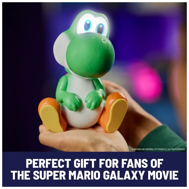 Hatchin' Yoshi from The Super Mario Galaxy Movie, Interactive Yoshi Figure, For Ages 4 and up | Walmart (US)