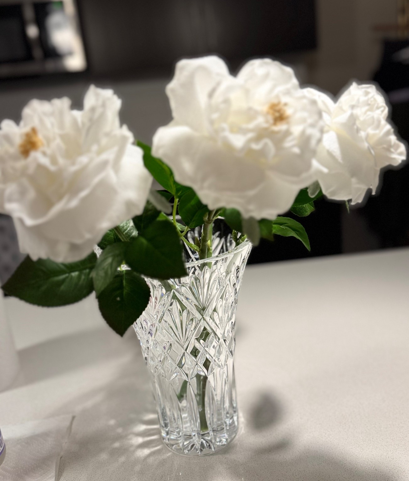 Running faux florals from Amazon in real Baccarat crystal vase! Mix and match home decor ideas. Budgets meets splurge . Home finds year round or seasonal updates. Love the faux florals in white for parties and party decor table settings ! 

#LTKParties #LTKSeasonal #LTKHome