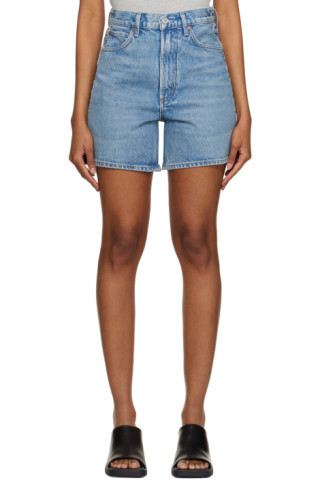 Blue Stella Denim Shorts | SSENSE