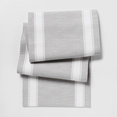 108"x14" Stripe Runner Gray - Threshold™ | Target