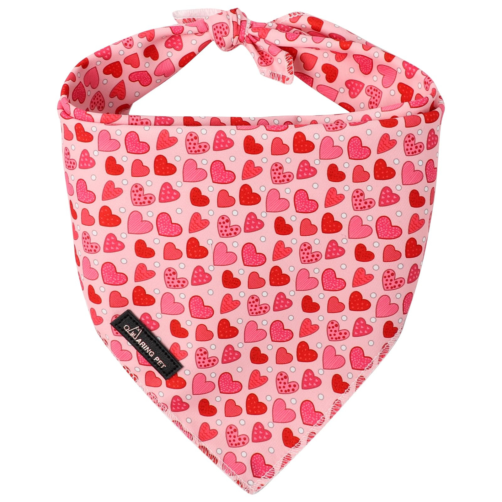 ARING PET Valentine Dog Bandana, Cute Pink Red Pink Pet Bandanas Scarf Triangle Bibs Handkerchief... | Amazon (US)