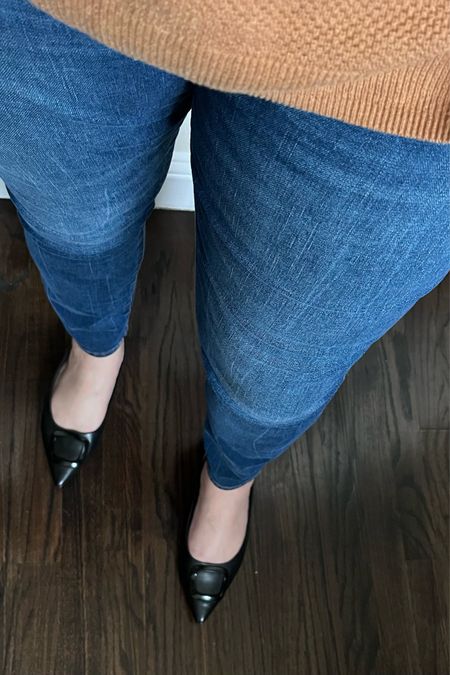 Wear to work slingback flats with my favorite jeans (TTS, light stretch), teacher outfit 

#LTKmidsize #LTKworkwear #LTKsalealert