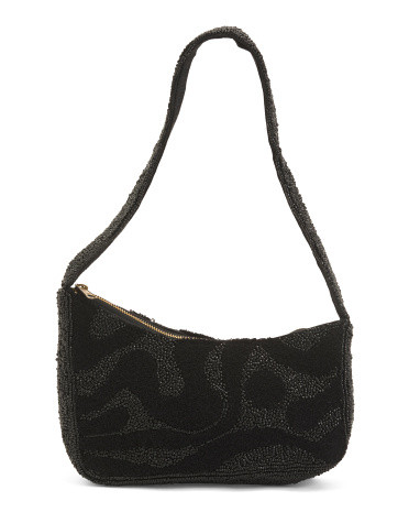 Beaded Handbag With Short Shoulder Strap for Women | Leather | Marshalls