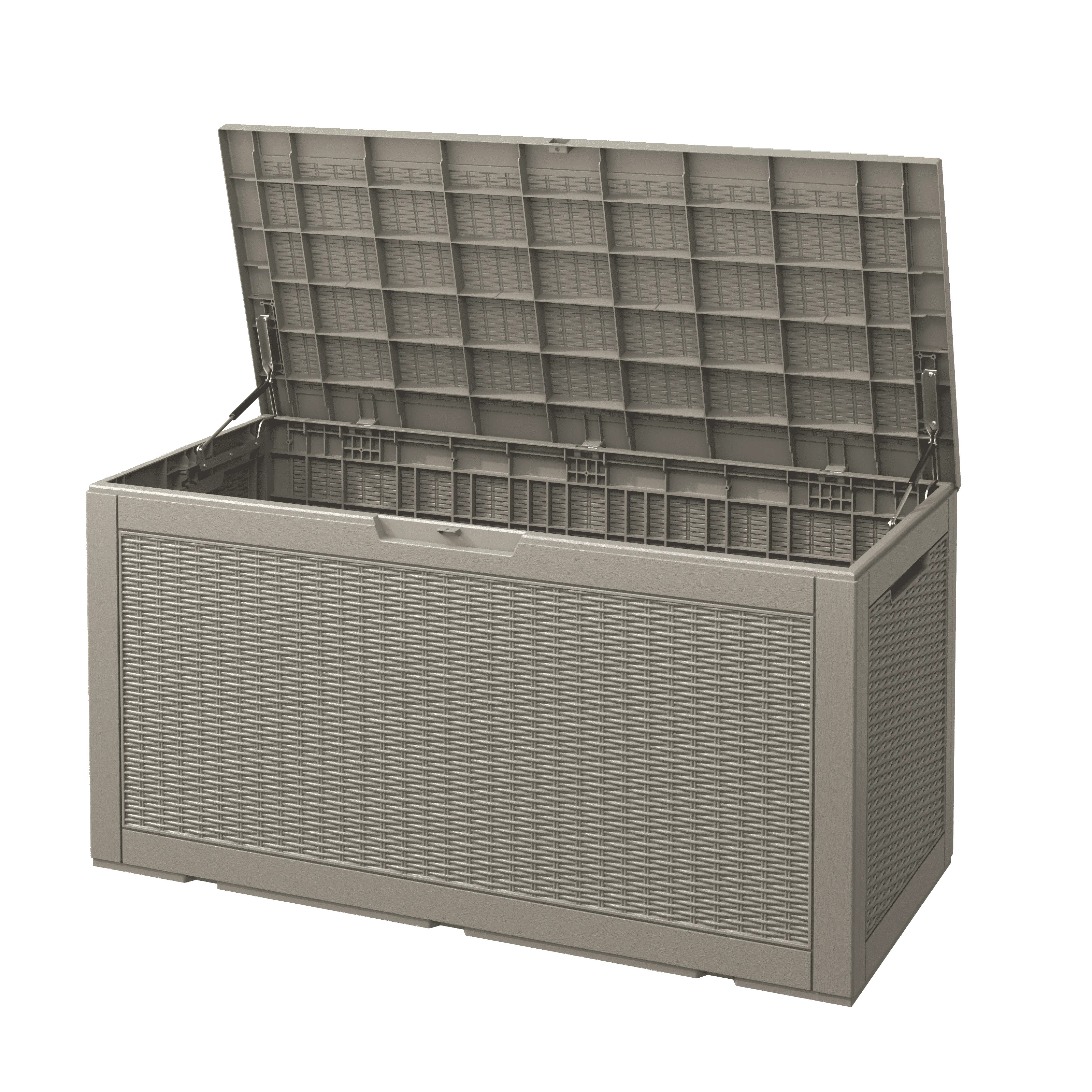 Bifanuo 100 Gallon Resin Deck Box, Lockable Outdoor Storage Container, Water Resistant for Patio ... | Walmart (US)