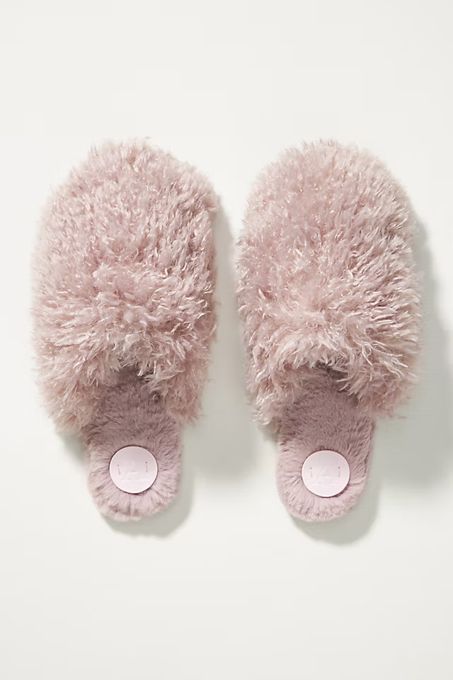 Fuzzy Slide Slippers | Anthropologie (US)