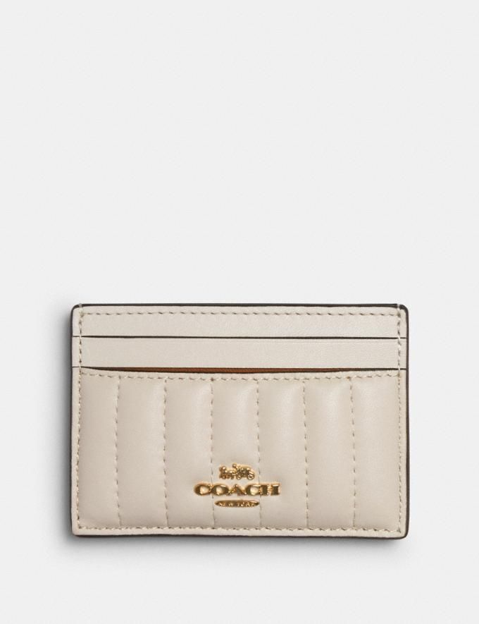 card case with linear quilting | Coach Outlet